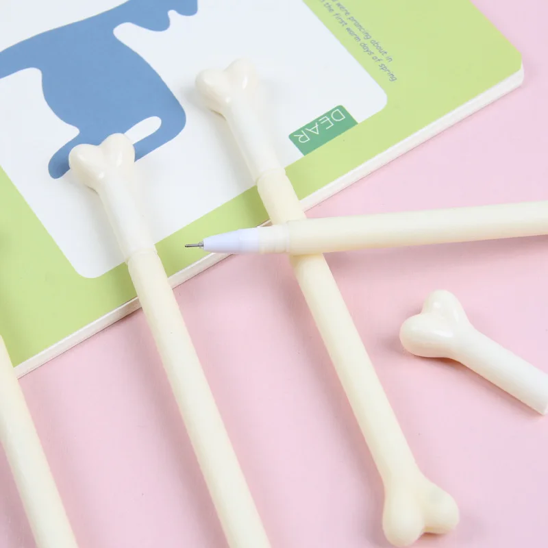 

1 pcs 2018 new novel Creative soft Pen Bone Shape Nurse Doctor 0.5mm Gel penStudent Teacher Stationery Gift