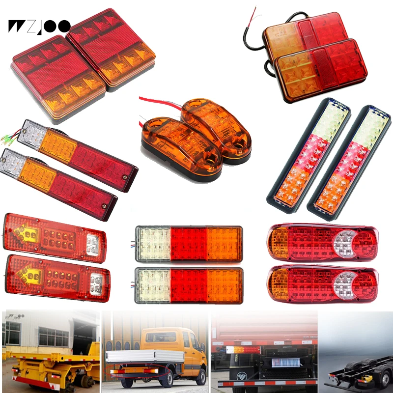 

The latest new general purpose 8/12/20/24/46/75/131 LED taillights ATV Trailer Truck Lamp Yacht Car Turn Lights 12v 24v