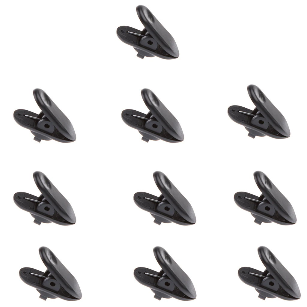 10 Pieces Headphone Headset Lavalier Mic Tidy Cable Wire Lapel Clip Bracket