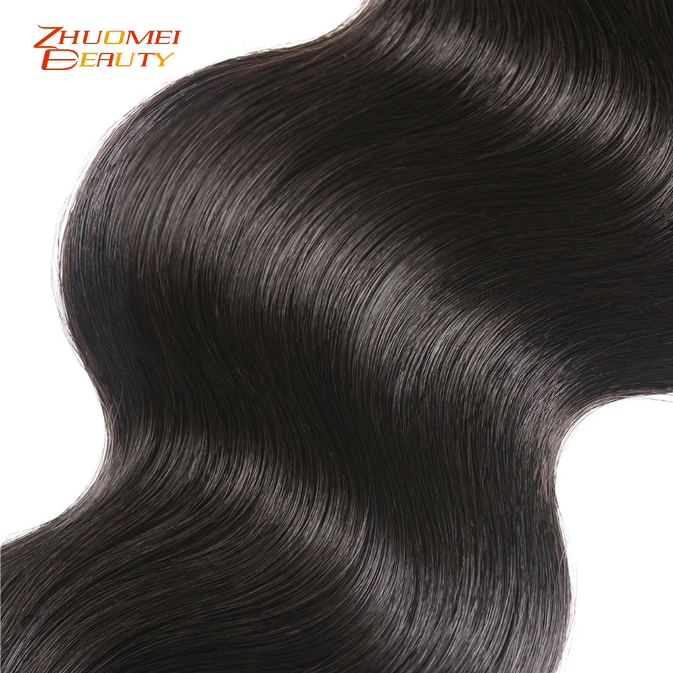 Zhuomei Красота бразильские волнистые волосы, для придания объема P натуральные кудрявые пучки волос 1/3/4 шт. Remy Пряди человеческих волос для наращивания двойной уток машины
