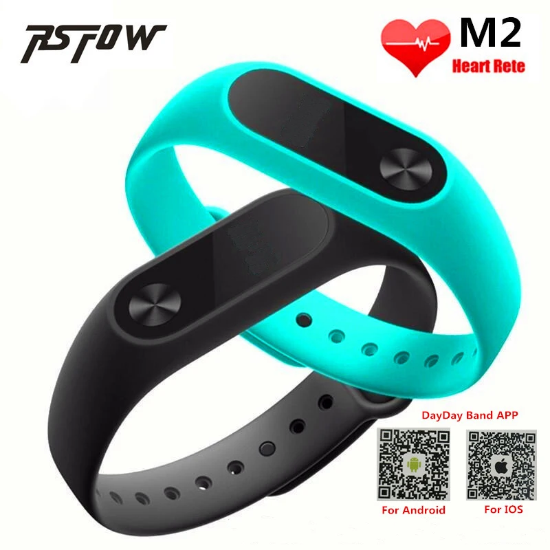 RsFow New M2 Smart Bracelet Heart Rate Monitor Bluetooth Smartband Health Fitness Tracker Smart Band Wristband