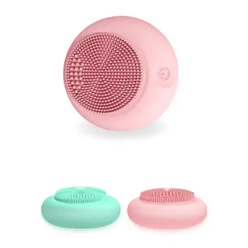 

Universal Waterproof Wireless Rechargeable Electric Silicone Facial Cleansing Brush Pore Cleaner