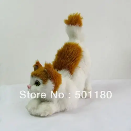 

free shipping lovely artificial pet model cat l cat toy for gift