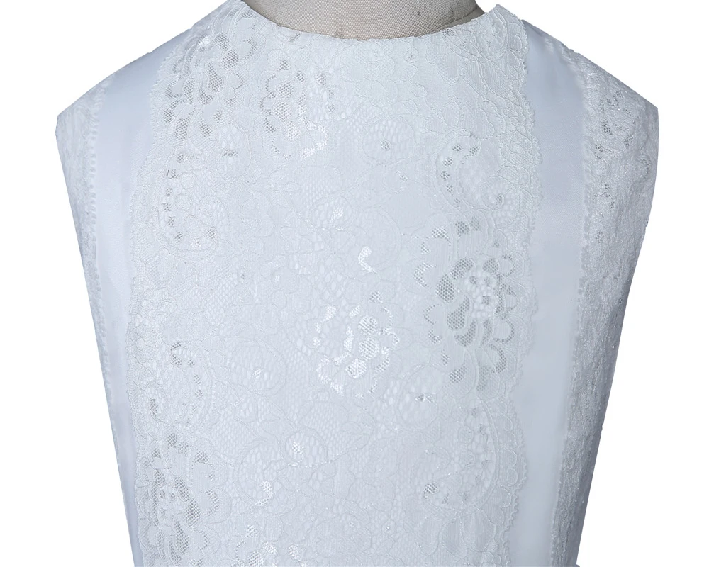 2019 г. Белые Платья с цветочным узором для девочек на свадьбу, ТРАПЕЦИЕВИДНОЕ платье длиной до пола, кружевное платье с курткой, платья для