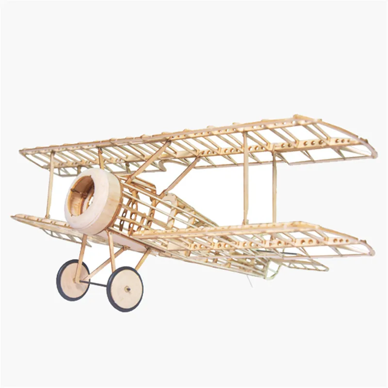 Мини Camel Fighter 380 мм размах крыльев Balsa деревянная лазерная резка RC Самолет набор