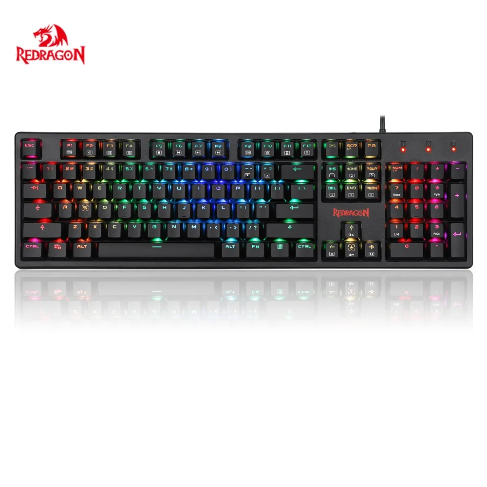 Механическая игровая клавиатура Redragon K578 коричневые переключатели эргономичная