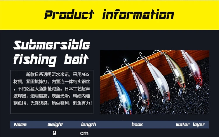 fishing lure minnow 12g06