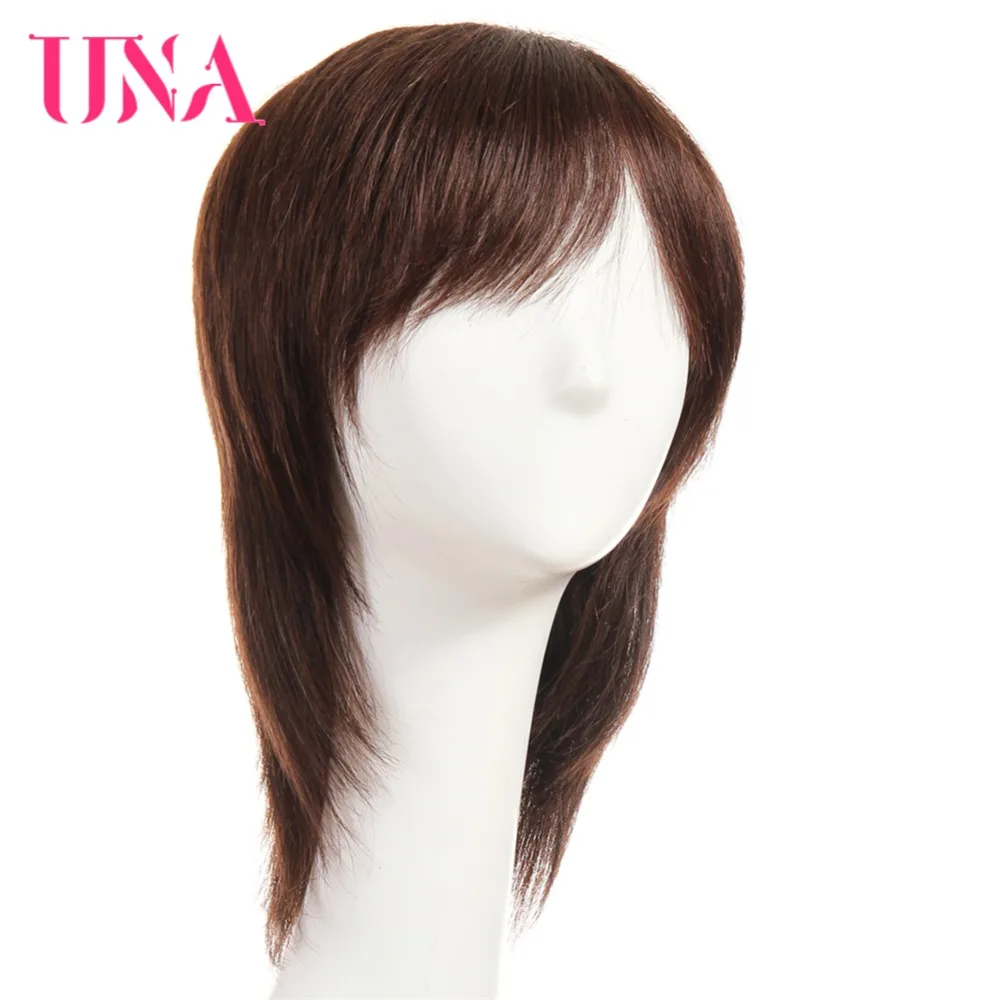 UNA 스트레이트 레미 인도 인모 가발 여성용, 120% 밀도 색상 1 1B 2 4 27 30 33 99J 버그 350 2/33 6222A