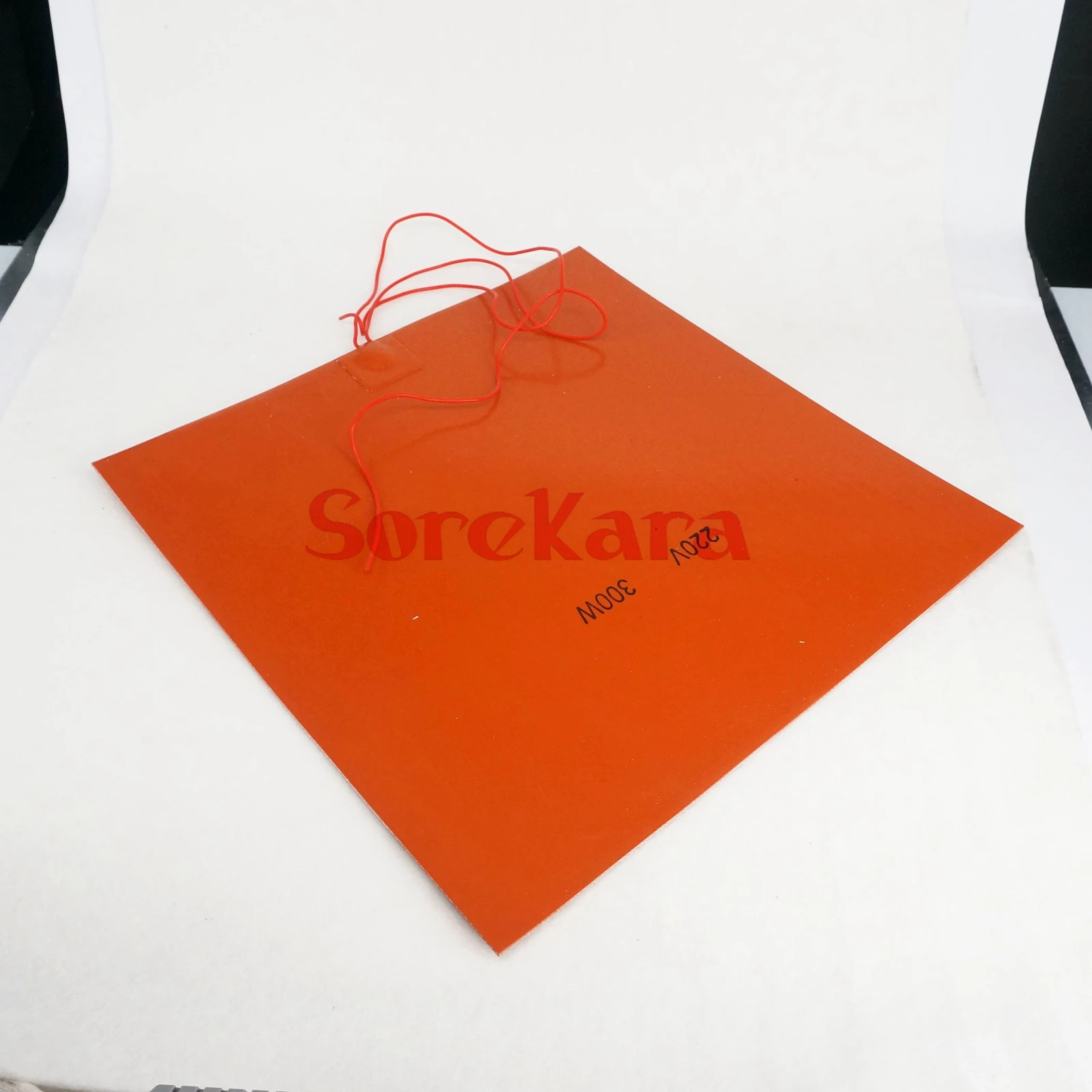 220V AC 300x300mm 300W Rectangle Flexible Waterproof Silicon Heater Pad For Oil Tank