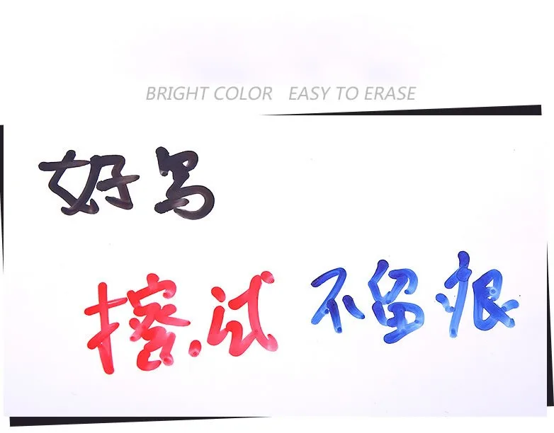 10 шт./лот 3 цвета Классический сухой стирания доска для письма маркерами маркер красный и синий и черный