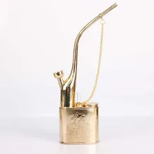 Hot Sale Cigarette Brass Hookah nargile chicha Tobacco Bowl Water Smoking Smoke pot Accessories Pipe Tools Weed Bong long Holder