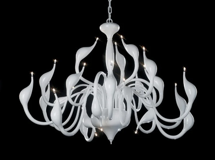 

Simple modern crystal hanging lamp lights are romantic Swan sitting room bedroom restaurant art lamp