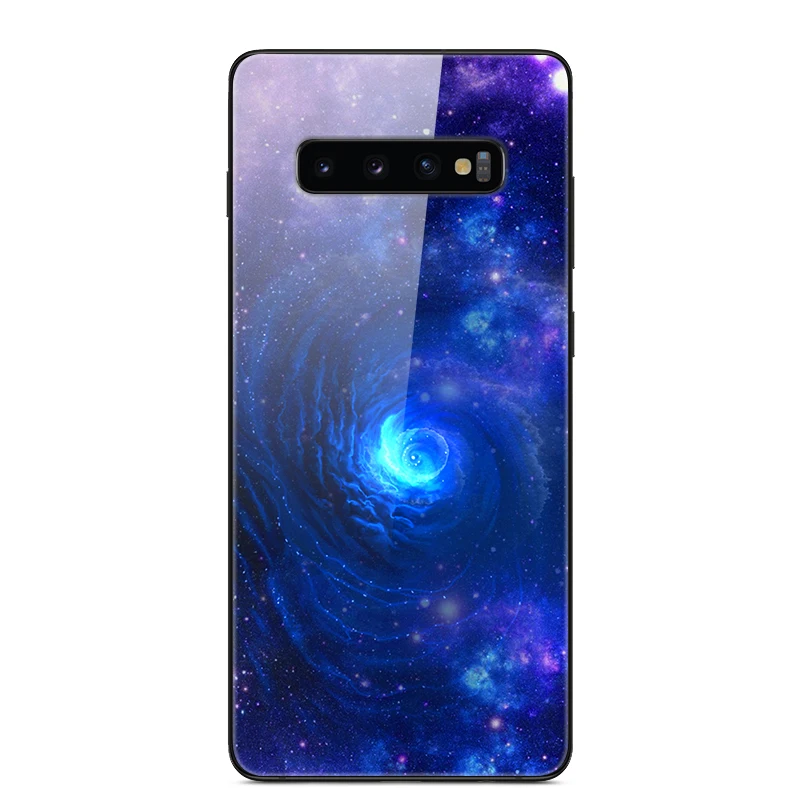 Чехол из закаленного стекла для samsung Galaxy S10 Plus, чехол s, мягкий бампер, Жесткий ПК, задняя крышка для samsung S10 Lite S10e e Funda S 10 Plus