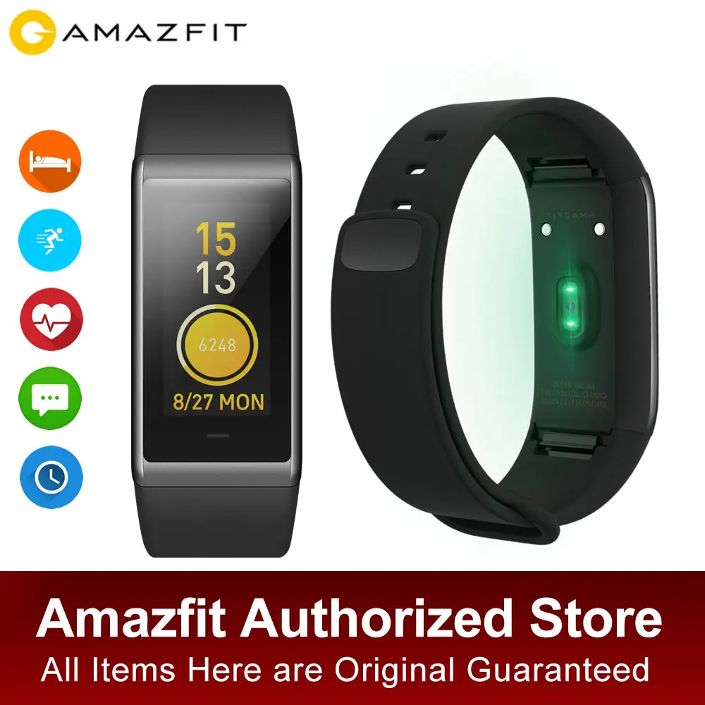 

Original Huami Amazfit Cor Smart Band Bracelet Waterproof Heart Rate Sleep Monitoring Fitness Tracker IPS Screen 12days Standby