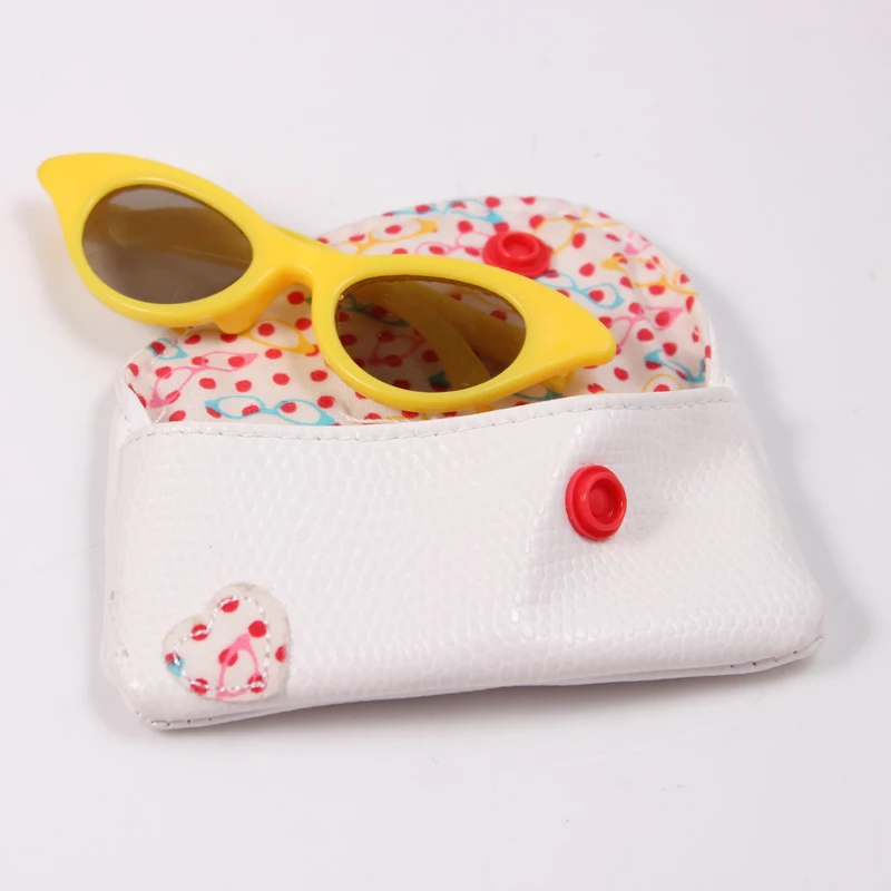

Doll Accessories heart shaped purple glasses colorful glasses sunglasses suitable for 18 inch dolls clothes and accessories