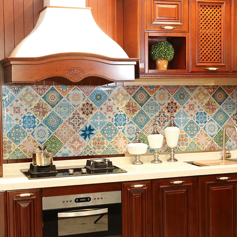 Kitchen Oil Proof Stickers High Temperature Cooktop Self Adhesive