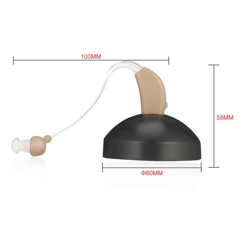 New Rechargeable ear hearing aid mini device ear amplifier digital hearing aids behind the ear for deaf elderly