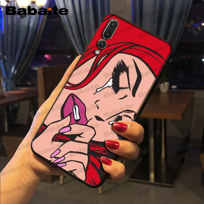 Vintage Pop Art Crying Girl