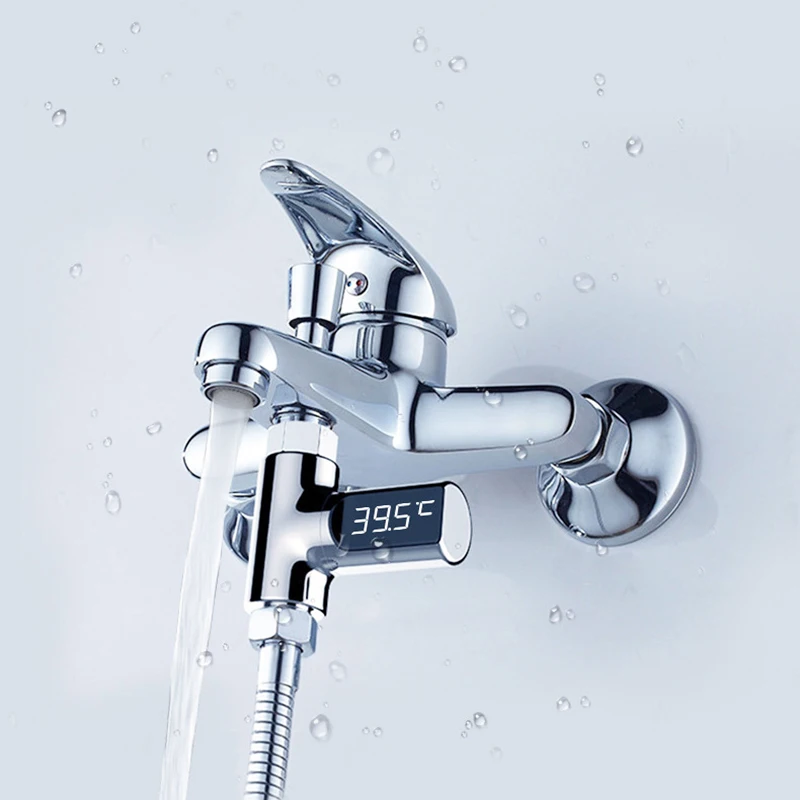 

Digital LED Display Water Faucet Cartridges with Thermometer Self-Generating Electricity Water Temperature Monitor For Baby Care