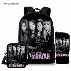 Twoheartsgirl комплект школьных сумок KPOP Blackpink рюкзак школьный рюкзаки для подарков Sac Dos Femme Японская школа Книга сумка