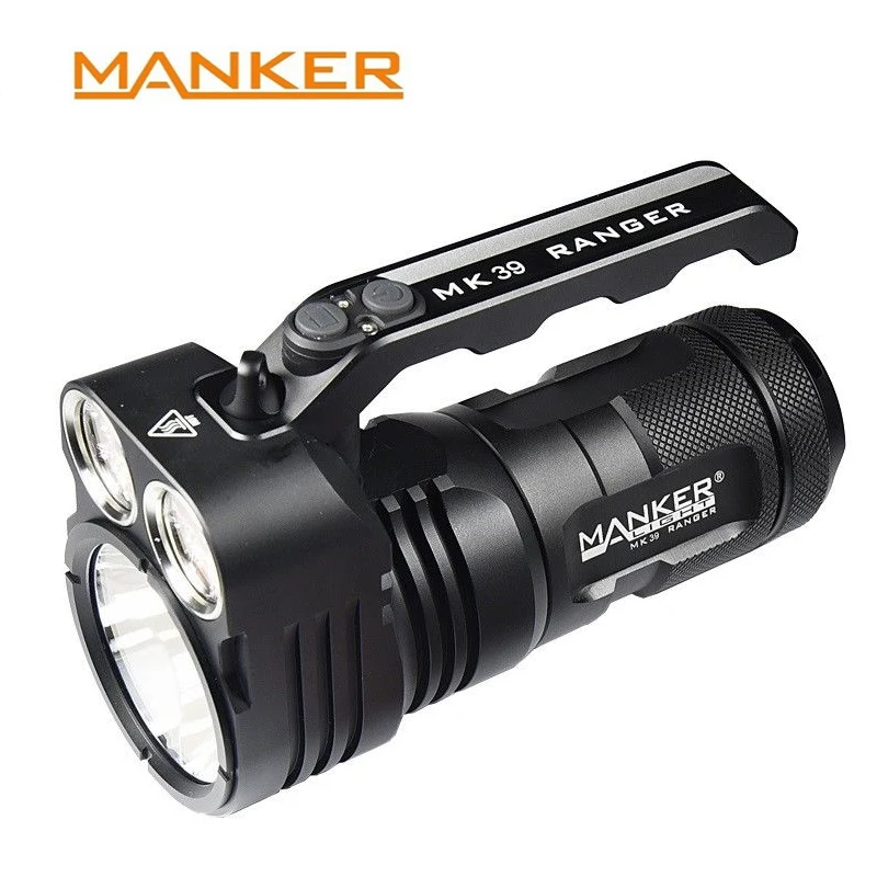 

Manker MK39 Ranger 6000 Lumens CREE XHP35 HI + 8x CREE XHPG3 / 8x Nichia 219C LED Flashlight Searchlight 18650 Flashlights Led