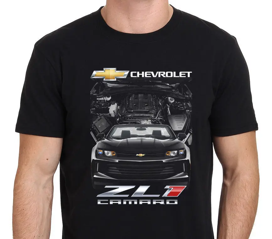 

New!! Chevy Camaro-Zl1-Black Casual Men Outwears Popular Design Hip Hop Anime Male T-shirt Make Shirts