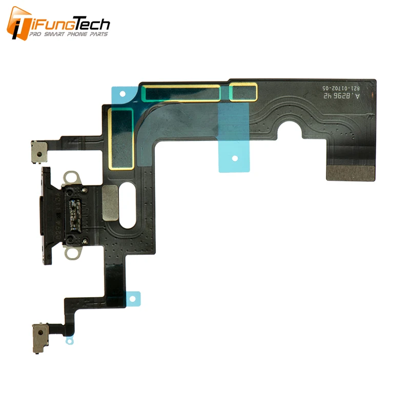 For iPhone XR Charger Charging USB Port Dock Connector Flex Cable With Microphone And Headphone Audio Jack Ribbon