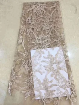 

Most poular French embroidery tulle net lace fabric for sewing PDN54(5yards/lot) multi color