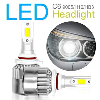 

2Pcs 36W C6 6500K H1 H3 H4 9005 9004/9007 Led Headlight Bulb 8000LM Led Beam Car Headlight Bulbs Lamp Light