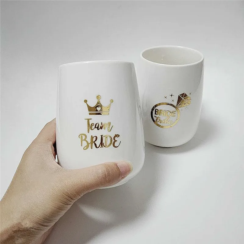 

1pcs Team Bride Bridesmaid Wine Glass Tattoo Sticker for Wedding Decoration Bride To Be Hen Bachelorette Party Favor Support-S