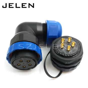 

SD28TA-ZM, 5 pin 90 degree elbow Waterproof connector Aviation maritime circular waterproof connector 5 pin plug socket