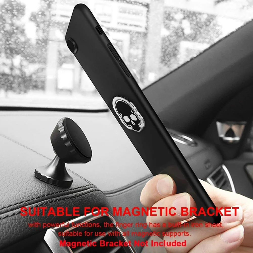 ShangKe Stand Cell Phone Ring Holder 360 Adjustable Ring Grip Kickstand For iPhone Samsung Huawei Xiaomi Bracket (Skull 3PCS)