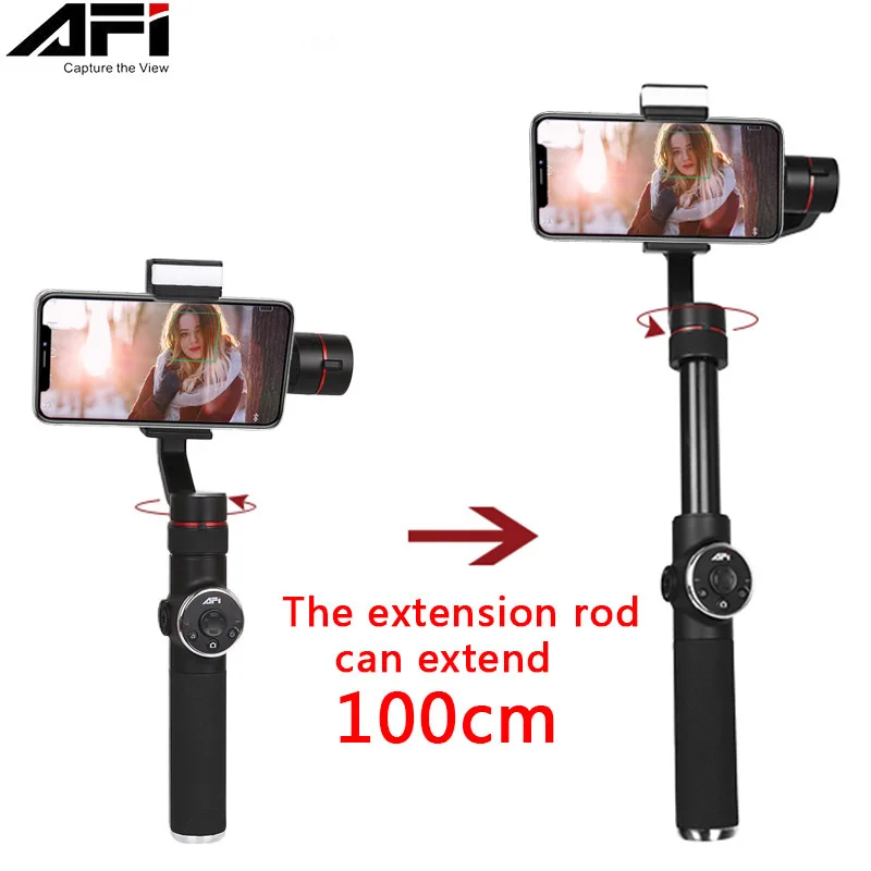 AFI V5 Stabilizer For Phone Gimbal 3-Axis Handheld Smartphone stabilizer cellular phone Selfie Sticks For Gopro Action Camera
