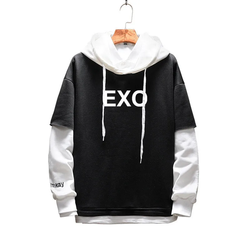 Harajuku модные негабаритные толстовки с капюшоном EXO Kpop Толстовка EXO WE ARE ONE K Pop одежда пуловеры топы хип хоп Уличная 5XL