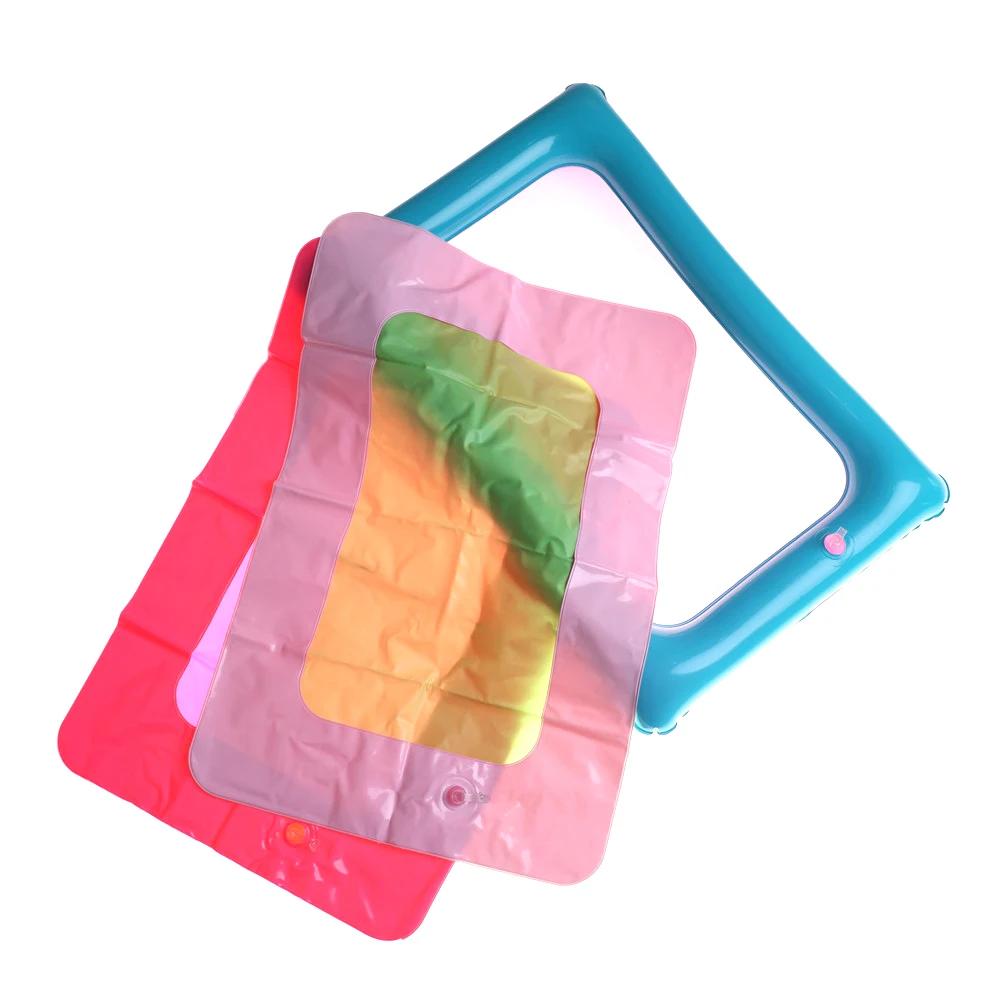 1* песочница ПВХ надувной лоток для песка мобильный стол игрушка набор для маленьких детей на открытом воздухе/в помещении игры 35*18,5 см цвет случайным образом
