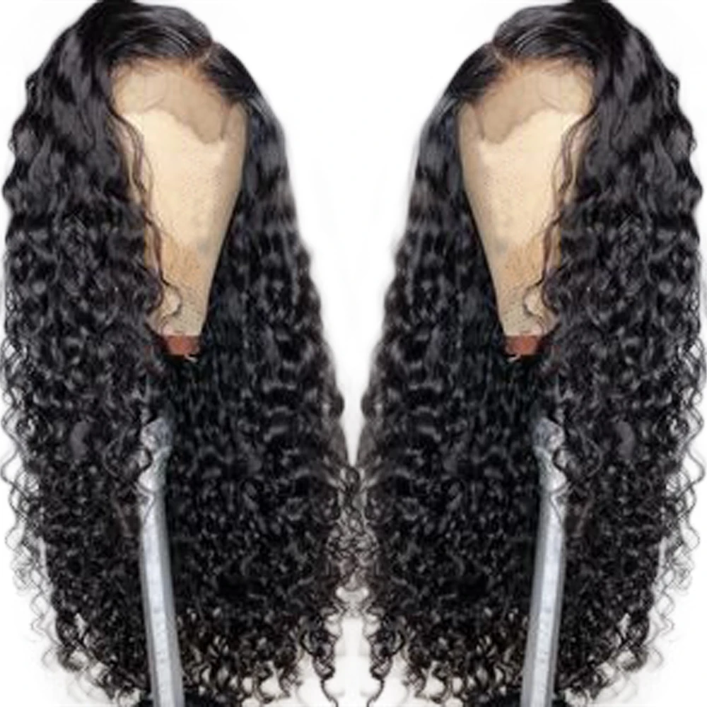 Curly Lace Front Wigs 150% Full Lace Wigs Brazilian Remy Hair Pre Plucked With Baby Hair All Around Natural Hairline Eseewigs