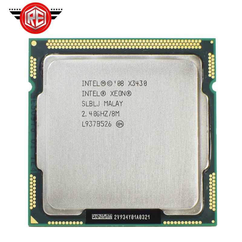 Intel Xeon X3430 четырехъядерный 2,4 ГГц LGA1156 8 м кэш 95 Вт настольный процессор