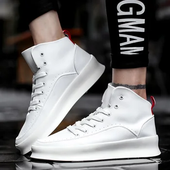 

Fashion vintage Men chunky sneakers Hip Hop Casual Shoes Lace Up Thick Platform Flats Street Dancing Shoes tenis zapatos hombre