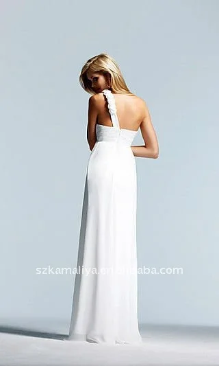 Charming Romantic A-Line sweetheart chiffon handmade flower Long Evening Dress | Свадьбы и торжества