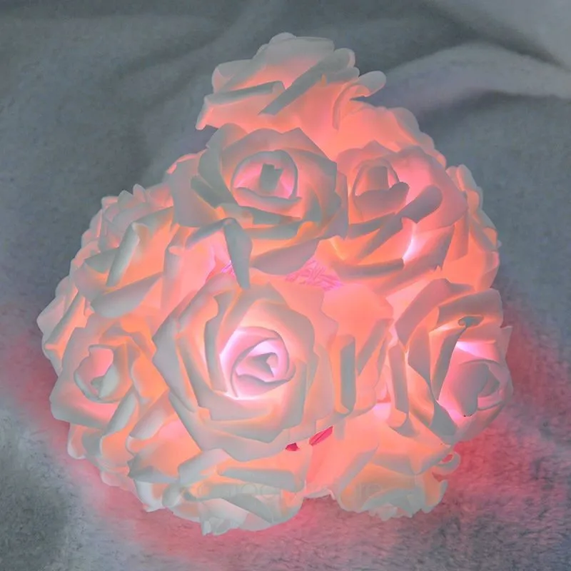 

Christmas decorations 20 head lamps LED simulation LED twinkle light LED battery compartment lights the roses