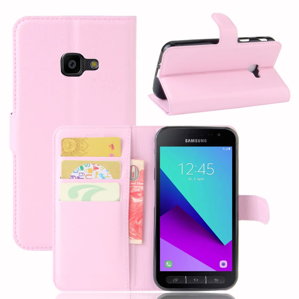 silicone cover with s pen Wallet Cover Card Holder Phone Case for Samsung Galaxy Xcover 4 4s G390F G398F XCover4 Pu Leather Case Protective Shell kawaii phone cases samsung