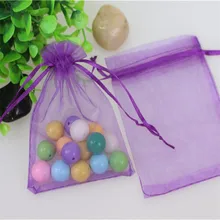 100 шт/партия 11*16 см темно-фиолетовый набор конфет для свадьбы Мешочки Тюль шнурок подарок с ювелирными изделиями и органзой сумки