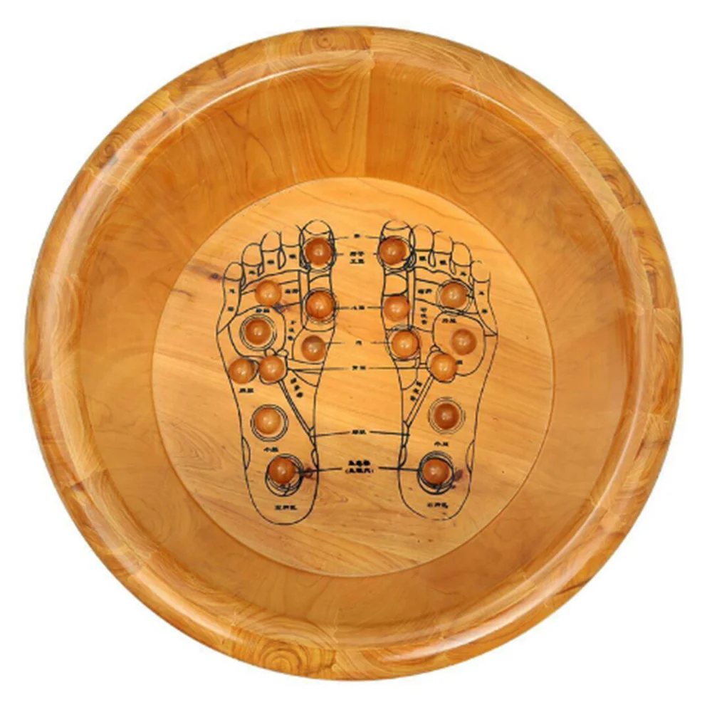 Barrel Foot Bath Household Foot Tub Solid Wood Steam Fumigation Barrel For Adult Pedicure Massage Wooden Bucket Bath