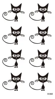 

Waterproof Temporary Tatoo Fake Tattoo Sticker Lovely Cat Tattoos Stickers Tatouage Hand Foot Tatto Art For Men Women Girl Kids