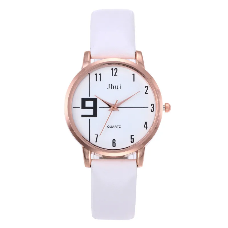 Jhui Women's Girls Fashion Leather Strap Analog Quartz Glass Mirror Watches Jhui Women's Girls Fashion Leather Strap Analog Quartz Glass Mirror Watches