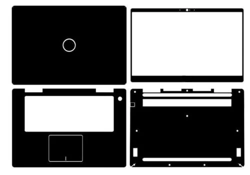 

KH Laptop Carbon fiber Leather Sticker Skin Cover Protector for Dell Inspiron 7570 i7570 2-in-1 15.6" Touch 2017 release