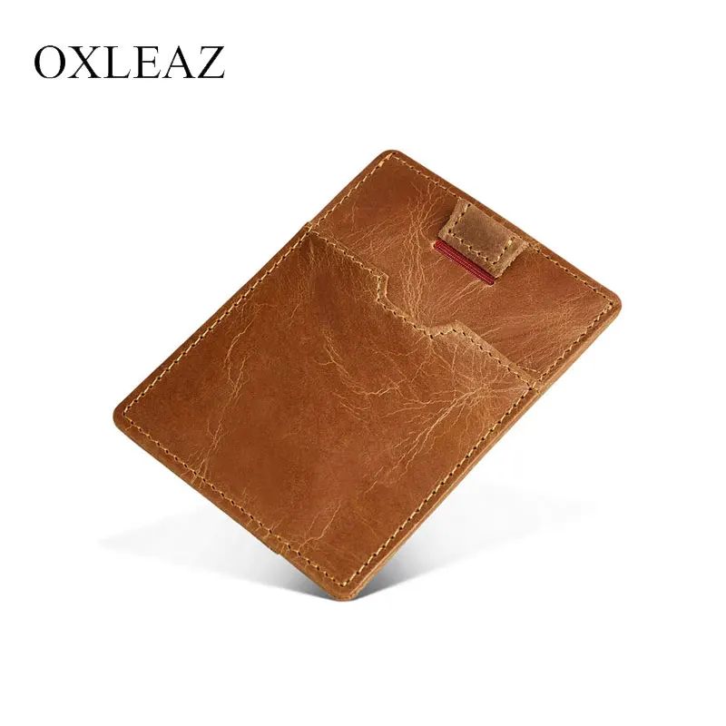 OXLEAZ мини RFID Блокировка визитница держатель карты протектор для мужчин Тонкий