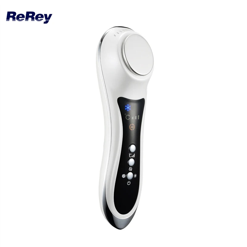 2017 Rechargeable Electric Face Massager Hot Cold Cryotherapy Ion Skin