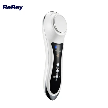 

2017 Rechargeable Electric Face Massager Hot Cold Cryotherapy Ion Skin Care Beauty Machine Vibration Massage Anti Aging Device