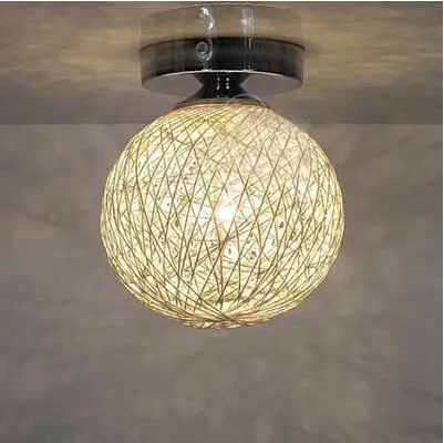 Потолочный светильник с пеньковым шариком светодиодный для дома|ceiling lights|corridor